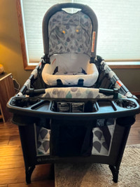 Baby attend playpen + bassinet & accessories for sale