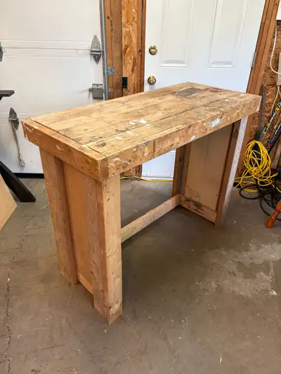 Heavy Duty Solid Wood Workbench, View more
