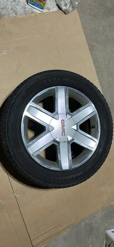 4 rims, (5 bolt) 3 with tires 1 without