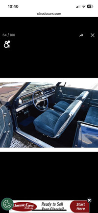 ISO 1965 Impala bucket seats