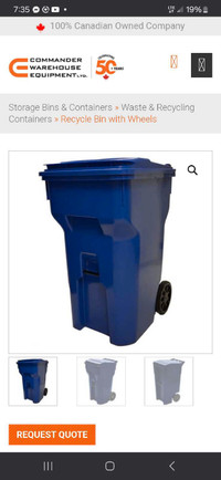 96 gallon recycling bins