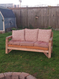 Outdoor Sturdy wooden couch