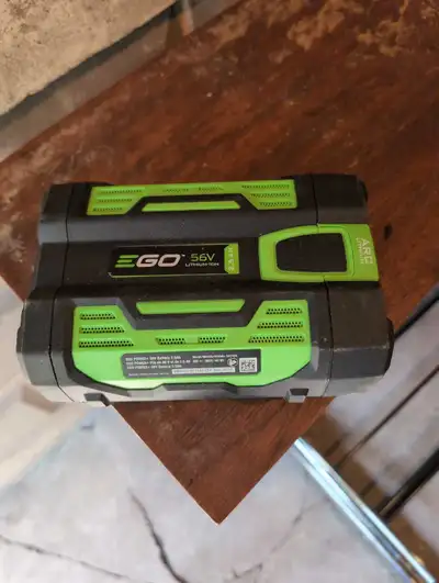Looking for EGO 56 v batteries. 2.5 or 4 Ah preferred. Newer preferred with fuel gauge. If you have...