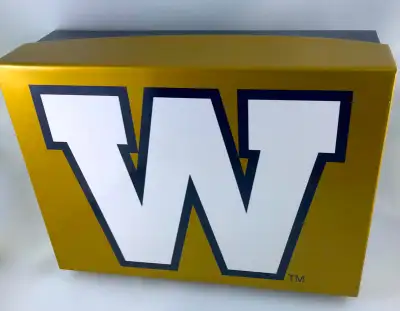 BLUE BOMBER OFFICIAL CFL TEE Blue Gold Box +Anniversary Lanyards, View more