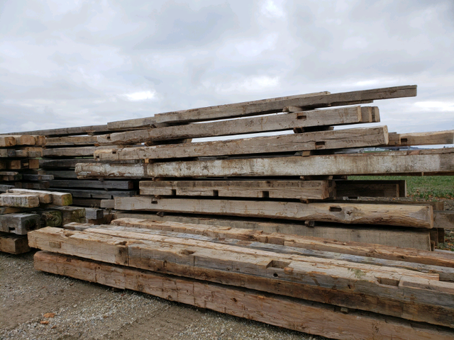 Reclaimed barn beam . Hand hewn  and rough sawn. in Other in Stratford - Image 3