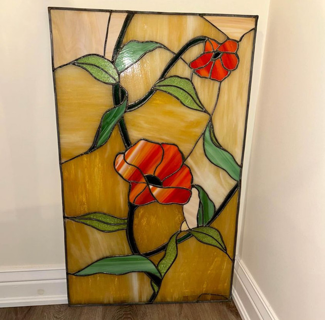 22x36” Vintage Large Stained Glass Panel in Arts & Collectibles in St. Catharines - Image 4