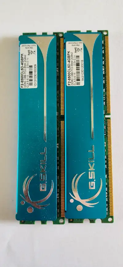 G.Skill Memory DDR2 PC-8500 F2-8500CL5D-4GBPK DDR2-1066 F2-8500CL5D-4GBPK 2GBx2 4GB