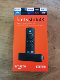 NEW Amazon Fire TV Stick 4K with Alexa Voice Remote & Batteries