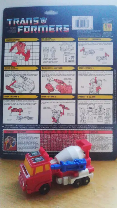 Vintage G1 Transformers Cement Mixer Action Figure 1988, View more