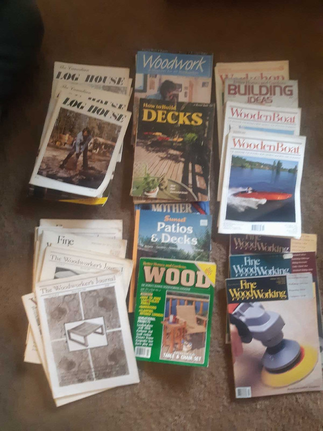 Wood working magazines  in Hobbies & Crafts in Prince George