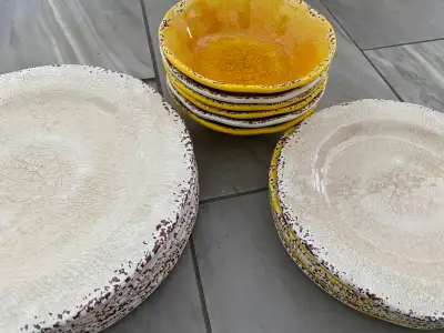 Plate setting Melamine Dishes., View more