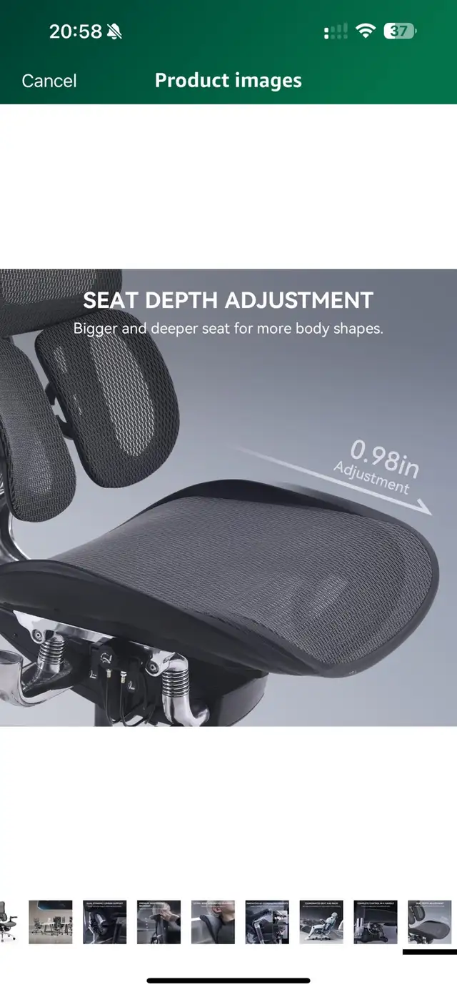 SIHOO Doro S300 Ergonomic Office Chair in Chairs & Recliners in Markham / York Region - Image 10