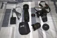 Sony Alpha DSLR α500 camera et lentilles