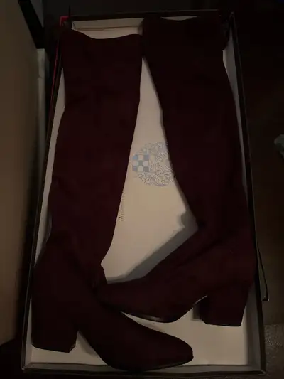 Tall suede boots women’s size 8, View more