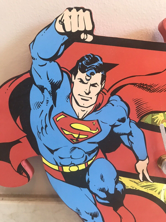 SUPERMAN WOODEN WALL ART CLOCK in Arts & Collectibles in City of Toronto - Image 2