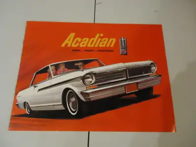 1963 Acadian Sales Brochure. Rare Canadian only Brochure. Like New. 16 Pages. See Pictures. Hard to...