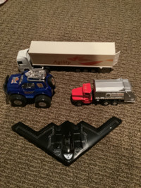 4 Toy Vehicles