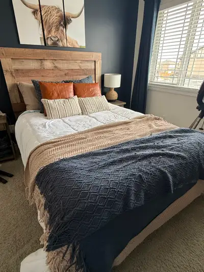 Double Bed Frame Mojave Panel Bed with Headboard, View more