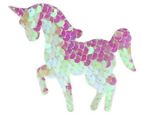 New White Sequin Unicorn Craft Gift Toys (7 x 6 cm) - $3 each