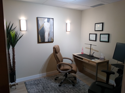 Private treatment room/office available for rent in an upscale, contemporary and quiet wellness clin...