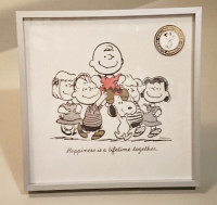 Hallmarks Peanuts Happiness Together Framed Art Qoute Sign