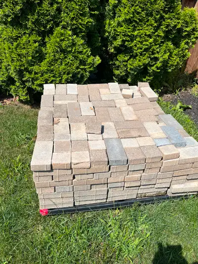 Interlocking bricks grey & red, View more
