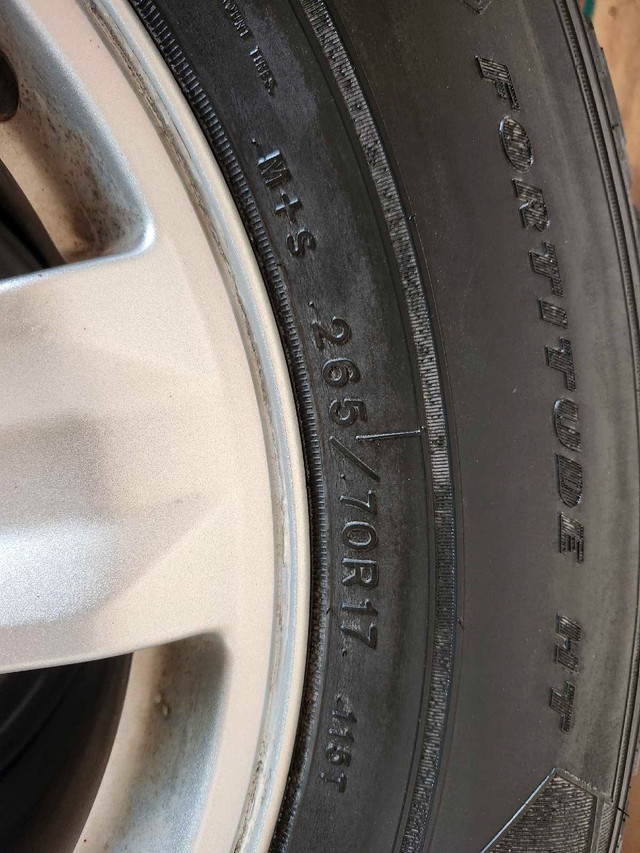 FORD RIMS AND A SET OF GOODYEAR 265 70 R17 in Tires & Rims in Calgary - Image 2