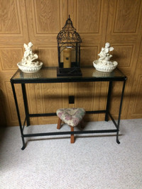 coffee table and hall table $35 each