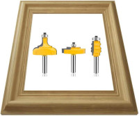 Router bit for picture and window frames, cabinets. 1/4" shank