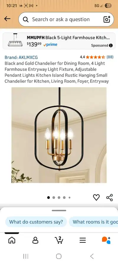 AKLMXCG Chandelier, View more
