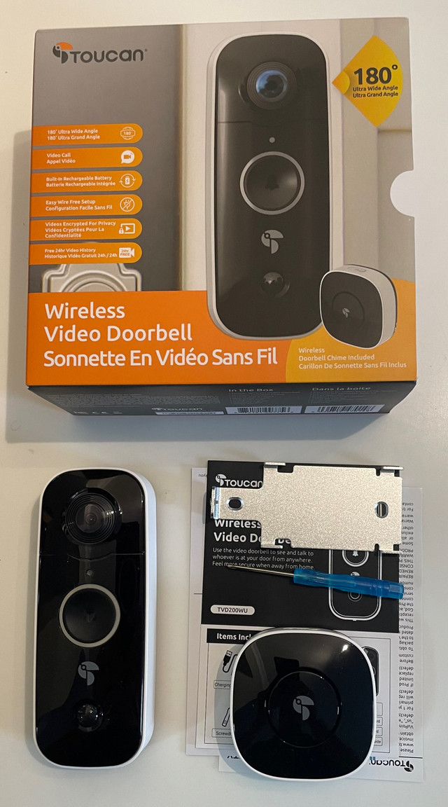 Toucan wireless video doorbell | Security Systems | Mississauga / Peel  Region | Kijiji