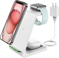 3 in 1 Wireless Charger Stand for iPhone, Airpods, Apple watch