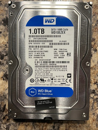 WD 1TB Desktop Hard Drive, 3.5”, SATA, 7200rpm, 64MB Cache