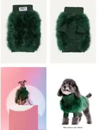 Maxbone x Christian Cowan Holiday Glitz metallic DOG pet sweater