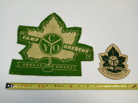 Vintage CYO Camp Brebeuf Leaf Crest Patches