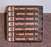 7 WORLD WAR II VHS Movies