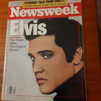 Elvis Newsweek August 3, 1987 Magazine Shultz White House