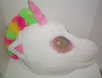Oversized Plush Unicorn Mask Head by Big Greeter Heads