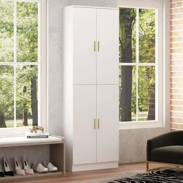 White Wooden Sideboard, Storage Cabinet, Food Pantry in Hutches & Display Cabinets in City of Toronto - Image 3