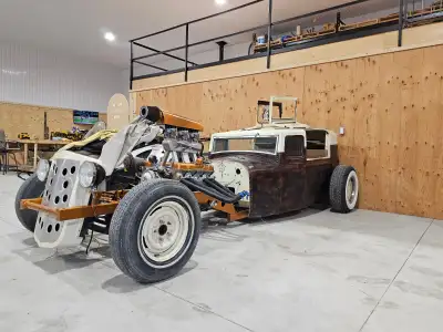 1926 Essex Super Six rat rod. Ownership and ID tag 56 Buick Nailhead motor 56 Dynaflow transmission...