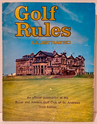 Golf Rules Illustrated Official Royal St. Andrews 3rd 1976 PR-GD