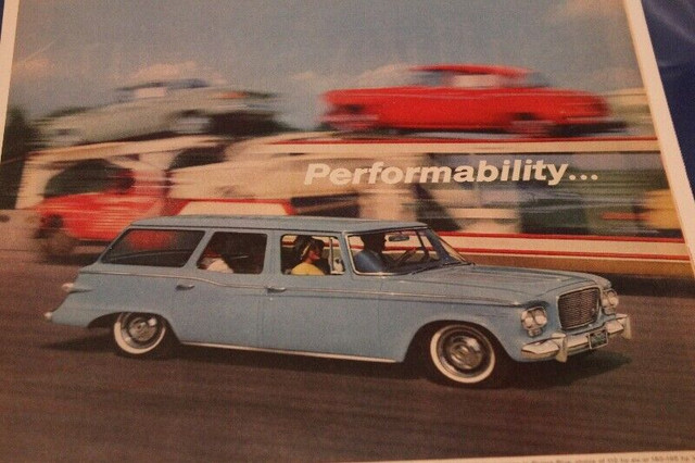 1961 Studebaker Lark Wagon Original Ad in Arts & Collectibles in Calgary - Image 2