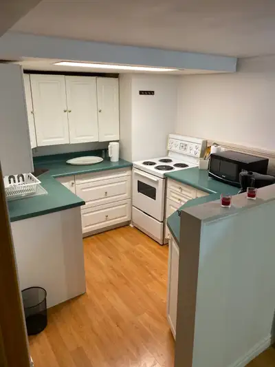 This furnished 1-bedroom basement apartment in Richmond Hill offers modern comfort and unbeatable co...