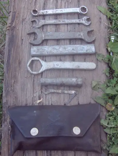 $20 Vintage Suzuki motorcycle tool kit made in Japan wrenches, View more