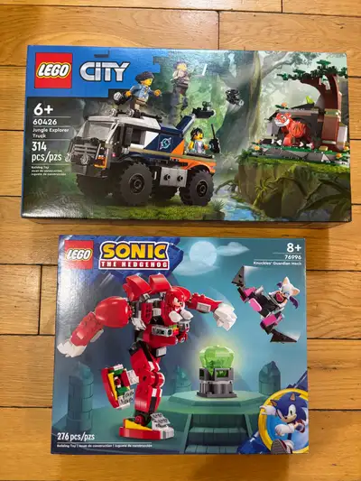 Brand new sealed Lego sets. LEGO Sonic the Hedgehog KNUCKLES' GUARDIAN MECH Building Toy (76996) 276...