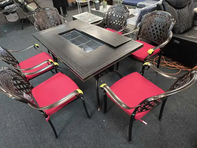 7-Piece Cast Aluminum Patio Set in Patio & Garden Furniture in Markham / York Region - Image 6