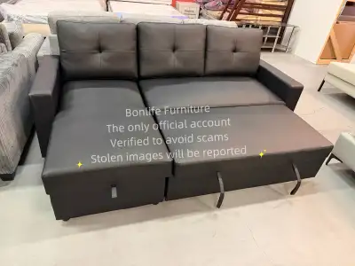 faux leather sectional sofa bed on sale , View more