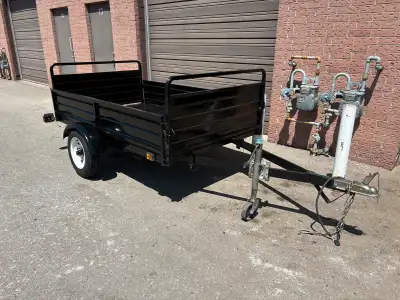 2018 DK2 Utility Trailer 1650lbs load capacity 2 inch coupler Brand new LED Lights and wiring Swivel...