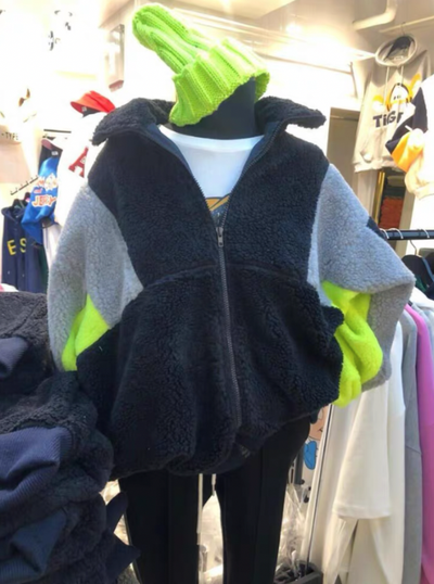 Korean woman Sherpa Swoosh Jacket (only wear once), View more