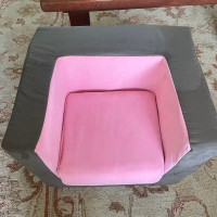 Monte cubino kids chair in pink and grey